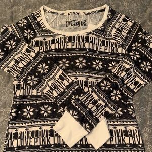 NWT Victoria Secrets pink thermal shirt